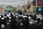 دسته عزاداری طلاب و روحانيون شیرازی در سومين روز شهادت امام حسین(ع)