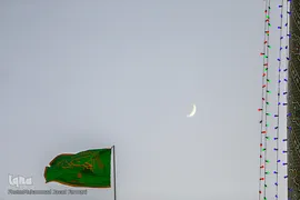 آیین تعویض پرچم سیدالکریم در شب ولادت آن حضرت