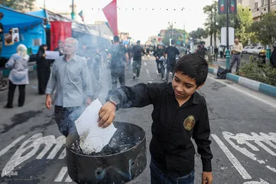 مراسم آیینی جاماندگان اربعین حسینی درتهران