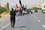 مراسم پیاده‌روی جاماندگان اربعین در شهر یولاگلدی آذربایجان غربی‎