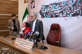 نصرت‌الله لطفی، قائم مقام شورای هماهنگی تبلیغات اسلامی در نشست خبری ستاد چهلمین سالگرد پیروزی انقلاب اسلامی