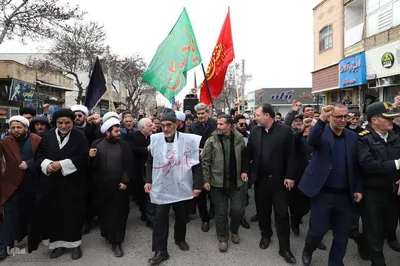 مراسم تجمع مردم اهر در سوگ رهبر شهید انقلاب