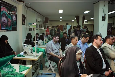 مراسم افتتاحیه کارگاه های دوخت لباس شیرخوارگان حسینی