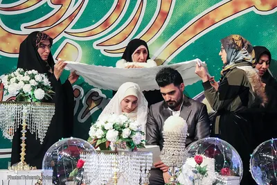 جشن حضرت زهرا و عقد 60 زوج در همدان‎‎