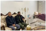 فرمانده سپاه نقده از جانباز رزمجو عیادت کرد