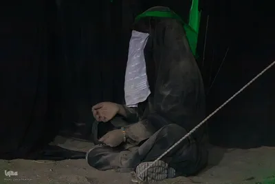 مراسم آیینی خیمه‌سوزان در مبارکه