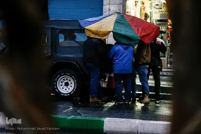 بارش باران در تهران