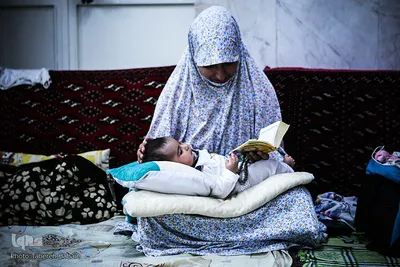 مراسم اعتکاف بانوان در مسجد باغستانی
