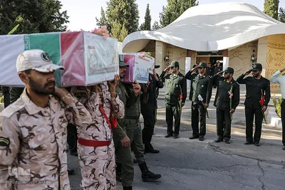 استقبال از 9 شهیدگمنام دوران دفاع مقدس ـ شيراز