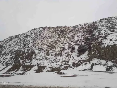 بارش برف در محورهای مواصلاتی شهرستان اهر