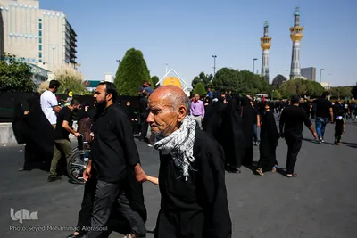 مراسم عزاداری تاسوعا حسینی در حرم مطهر رضوی