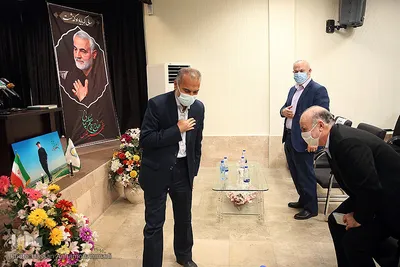 مراسم گرامیداشت سالگرد شهادت سپهبد شهید، حاج قاسم سلیمانی در مقر جمعیت حمایت از ملت فلسطین