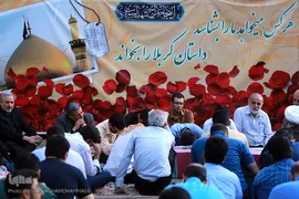 زیارت پیکرهای مطهر و تازه تفحص شده ۱۳۵شهید گمنام دفاع مقدس در معراج الشهدای تهران