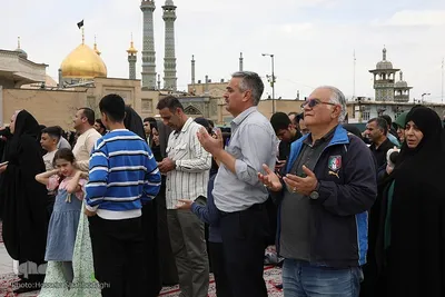 تحویل سال جدید در حرم حضرت معصومه(س)