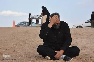 عزاداری عصر عاشورا در صحرا - سمنان
