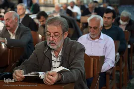 مراسم جزء خوانی قرآن کریم در مصلی امام علی(ع) حرم مطهر حضرت عبدالعظیم حسنی (ع)