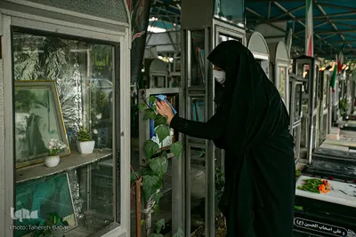 آخرین پنجشنبه سال کرونایی در بهشت زهرا