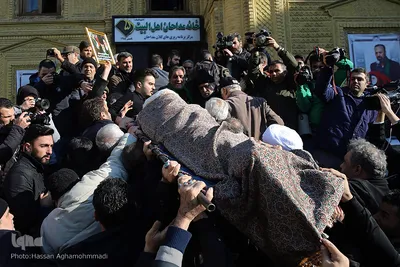 مراسم تشییع پیکر مرحوم «موسوی قهار» مداح و مناجات خوان پیشکسوت