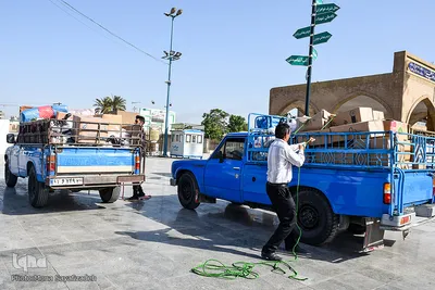 ارسال اقلام مورد نیاز سیل زدگان از آستان علی بن مهزیار(ع) اهواز
