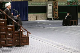 مراسم عزاداری شب تاسوعا با حضور رهبر معظم انقلاب