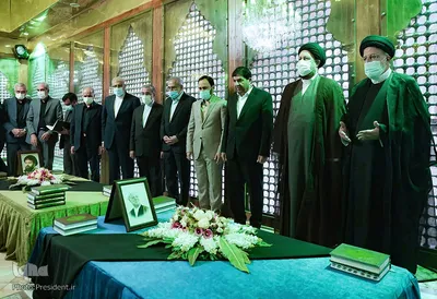 تجدید میثاق رییس جمهور و هیات دولت با آرمانهای امام راحل