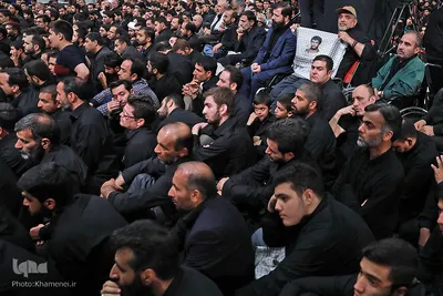 عزاداری شام غریبان حسینی در محضر رهبر انقلاب