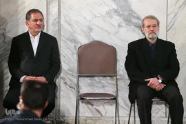 اسحاق جهانگیری و علی لاریجانی در مراسم بزرگداشت ایت الله هاشمی رفسنجانی
