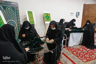 کارگاه تولید پوش سنگ ‌مضجع مطهر امام رضا(ع)