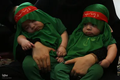 مراسم شیرخوارگان حسینی در حرم مطهر شاهچراغ(ع)