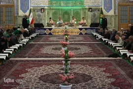 ترتیل‌خوانی قرآن کریم در حرم امام رضا(ع)