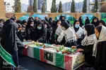 وداع با شهید گمنام در مدرسه دخترانه امام حسین(ع)