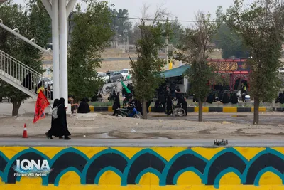پیاده‌روی جاماندگان اربعین حسینی به سوی امامزاده شاه‌کرم اصفهان