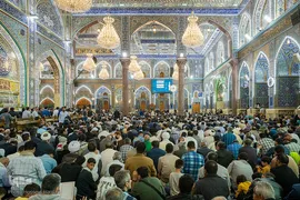مراسم تحویل سال نو در حرم امام حسین(ع)