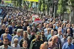 پیکر مطهر دو شهید گیلانی تجاوز رژیم غاصب صهیونیستی تشییع شد
