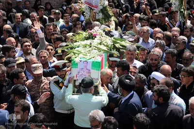 تشییع و تدفین پیکر مطهر استوار دوم شهید "مهدی برزگر" در اهر