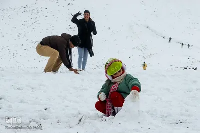 برف بازی به وقت اصفهان