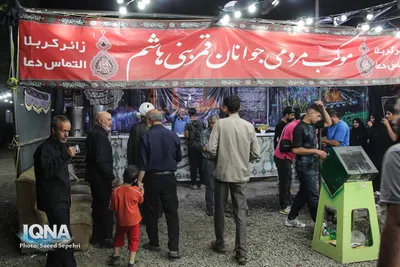 خدمت مواکب ملایر به زائران اربعین
