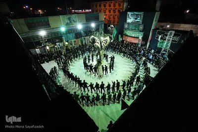 مراسم عزاداری و سینه زنی بوشهری در مسجد امام سجاد (ع) اهواز