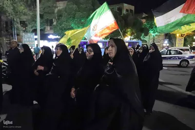 تجمع مردمی محکومیت تجاوز آمریکا به کشور در تبریز