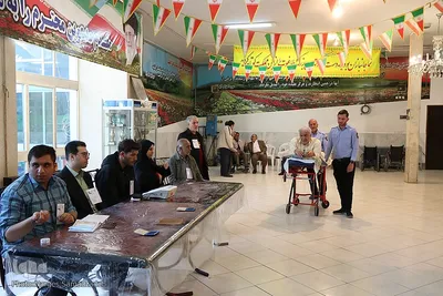 شور انتخابات در آسایشگاه جانبازان شهید مطهری
