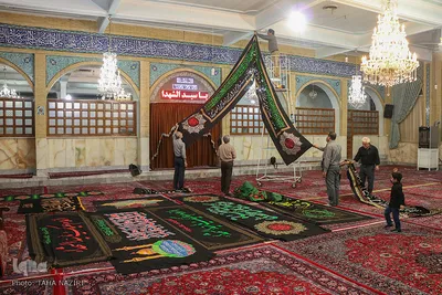 سیاه‌پوشی مسجد حاج تقی خان اراک در آستانه محرم