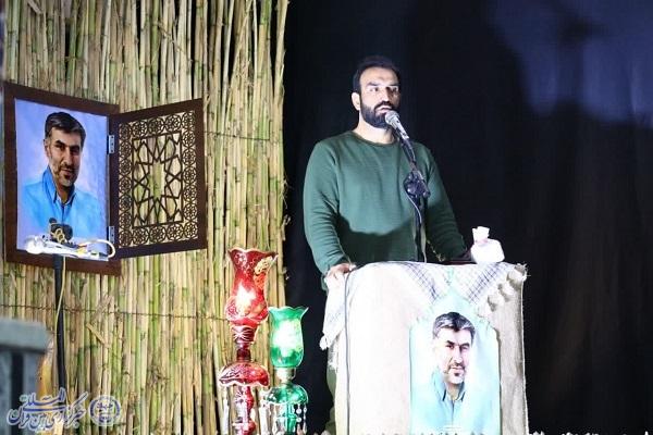 نخستین سالگرد شهادت  شهید مدافع وطن  «وجیهه الله آذرنگ» در روستای کارمزد سوادکوه