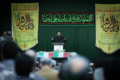روضه خوانی حاج علی آیینه چی در تجمع عزاداران عاشورای فاطمی در میدان هفت تیر