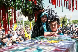 تشییع پیکر شهید مدافع حرم محمد جنتی