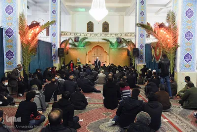 مراسم عزاداری دهه فاطمیه با حضور شهید گمنام‎‎