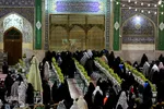 لحظه تحویل سال در حرم مطهر رضوی
