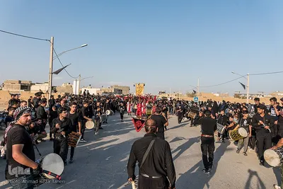 آئین نمادین ورود قافله امام حسین(ع) به دشت کربلا