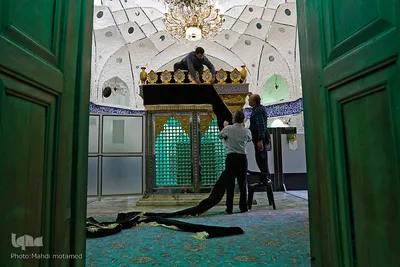 سیاهپوش شدن شهر قزوین
