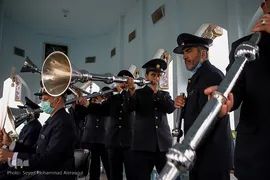 لحظه تحویل سال ۱۴۰۰ در حرم مطهر رضوی