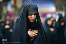 عزاداری مردم اهواز در سوگ شهادت آیت‌الله رئیسی و همراهانشان